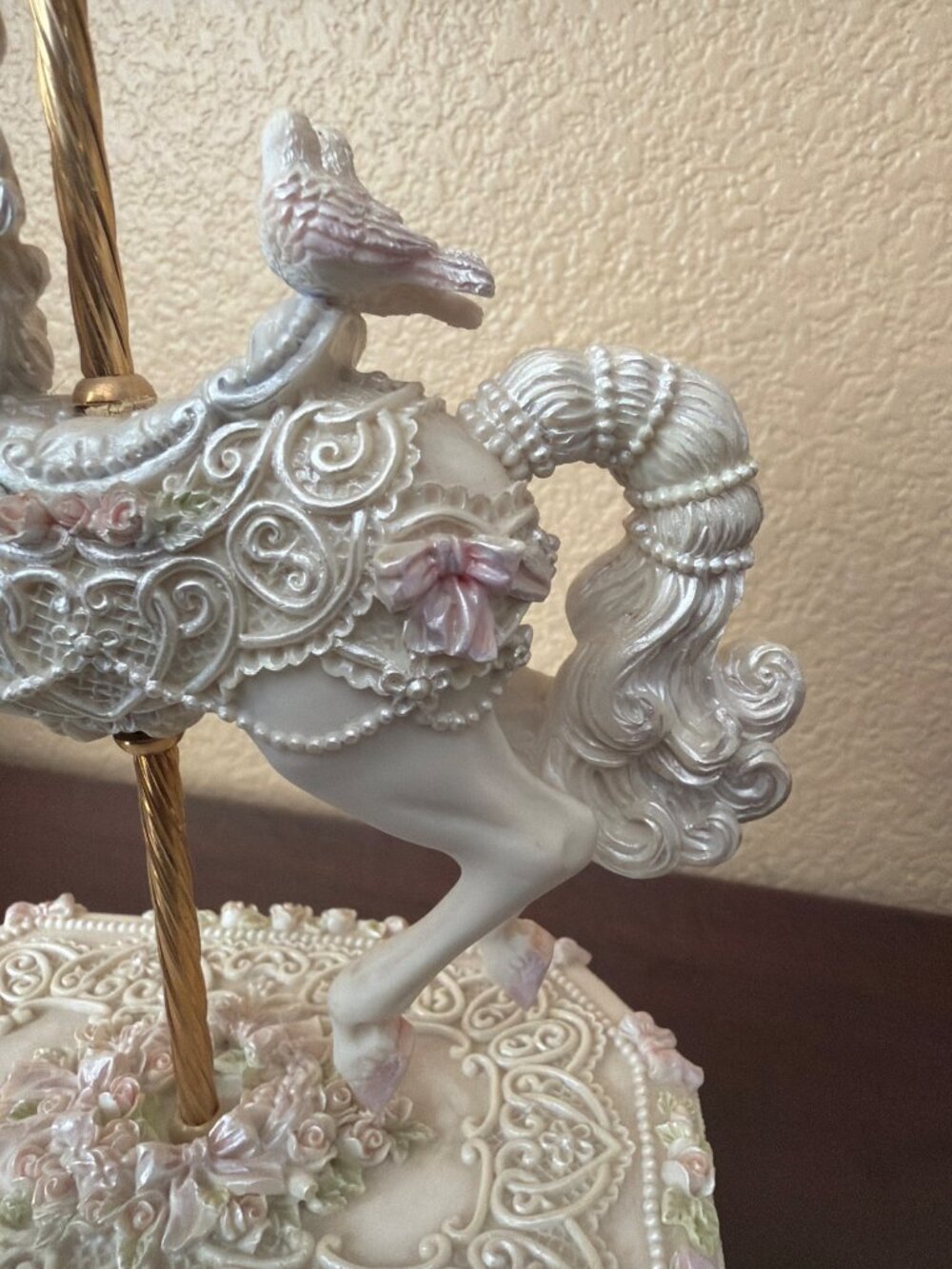 1998 San Francisco Music Box Some Enchanted Evening Carousel Horse Parker Fulton - Picture 15 of 16